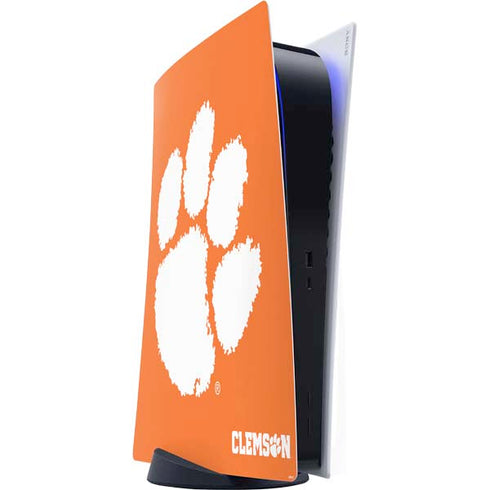 Clemson University Tiger Print PS5 Digital Edition Console Skin