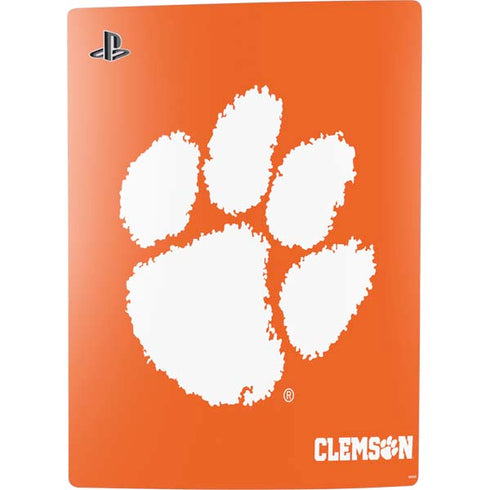 Clemson University Tiger Print PS5 Digital Edition Console Skin