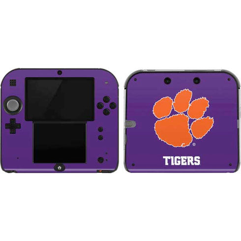 Clemson University Tiger Print Purple Nintendo 2DS Skin