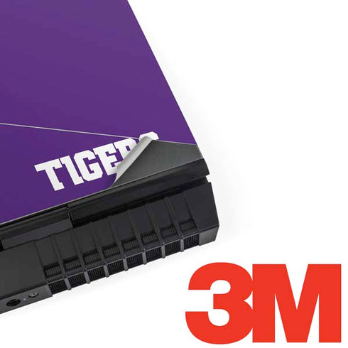 Clemson University Tiger Print Purple Dell Alienware Skin