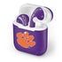 Clemson University Tiger Print Purple Apple AirPods 2 Skin