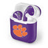 Clemson University Tiger Print Purple Apple AirPods Skin