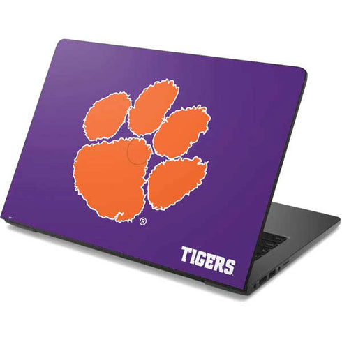 Clemson University Tiger Print Purple Dell Chromebook Skin