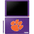 Clemson University Tiger Print Purple Galaxy Book 12in Skin