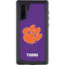 Clemson University Tiger Print Purple Galaxy Note 10 Waterproof Case
