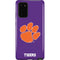 Clemson University Tiger Print Purple Galaxy Note20 5G Pro Case