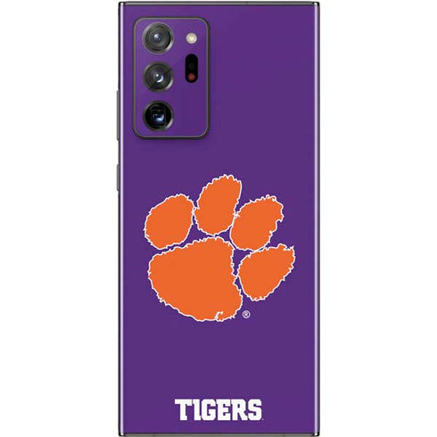 Clemson University Tiger Print Purple Galaxy Note20 Ultra 5G Skin