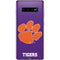 Clemson University Tiger Print Purple Galaxy S10 Plus Skin