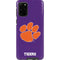Clemson University Tiger Print Purple Galaxy S20 Plus Pro Case