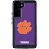 Clemson University Tiger Print Purple Galaxy S23 Plus Waterproof Case