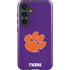 Clemson University Tiger Print Purple Galaxy S24 Impact Case