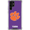 Clemson University Tiger Print Purple Galaxy S24 Ultra Clear Case