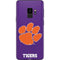 Clemson University Tiger Print Purple Galaxy S9 Skin