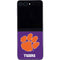 Clemson University Tiger Print Purple Galaxy Z Flip5 5G Skin