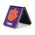 Clemson University Tiger Print Purple Galaxy Z Flip5 5G Skin