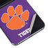 Clemson University Tiger Print Purple Galaxy Z Flip5 5G Skin