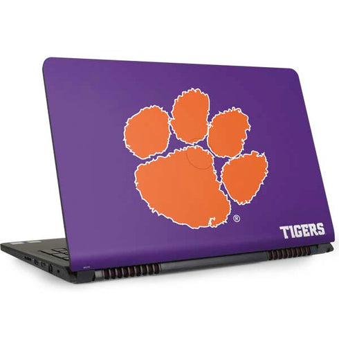 Clemson University Tiger Print Purple Dell Inspiron Skin