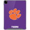 Clemson University Tiger Print Purple iPad Pro 12.9in (2020) Clear Case