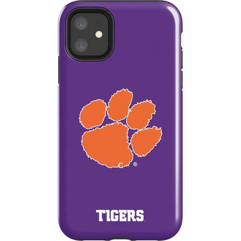 Clemson University Tiger Print Purple iPhone 11 Impact Case