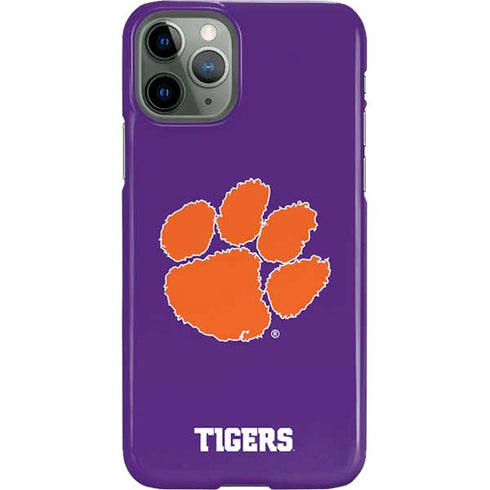 Clemson University Tiger Print Purple iPhone 11 Pro Lite Case