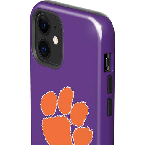 Clemson University Tiger Print Purple iPhone 12 Impact Case