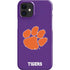 Clemson University Tiger Print Purple iPhone 12 Mini Lite Case