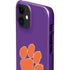 Clemson University Tiger Print Purple iPhone 12 Mini Lite Case