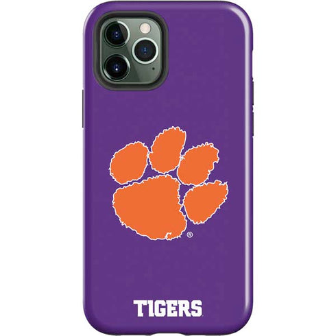 Clemson University Tiger Print Purple iPhone 12 Pro Impact Case