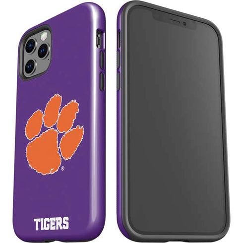 Clemson University Tiger Print Purple iPhone 12 Pro Impact Case