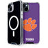 Clemson University Tiger Print Purple iPhone 15 Plus MagSafe Case