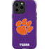 Clemson University Tiger Print Purple iPhone 15 Pro Max Impact Case