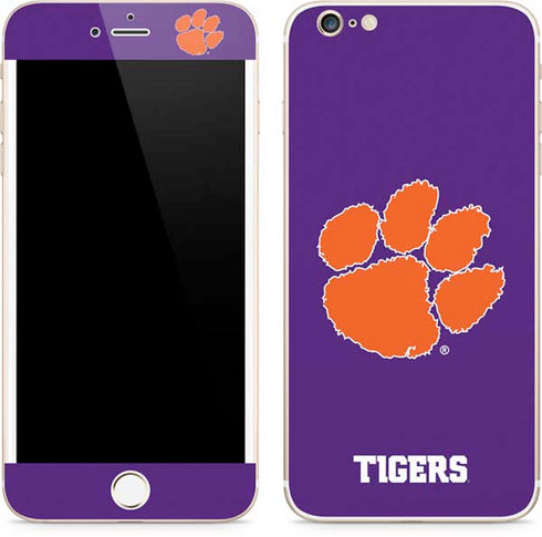 Clemson University Tiger Print Purple iPhone 6/6s Plus Skin
