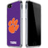 Clemson University Tiger Print Purple iPhone SE (2nd & 3rd Gen) Clear Case