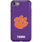 Clemson University Tiger Print Purple iPhone SE (2nd & 3rd Gen) Pro Case