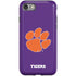 Clemson University Tiger Print Purple iPhone SE (2nd & 3rd Gen) Pro Case