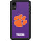 Clemson University Tiger Print Purple iPhone XR Waterproof Case