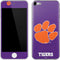 Clemson University Tiger Print Purple Apple iPod Skin