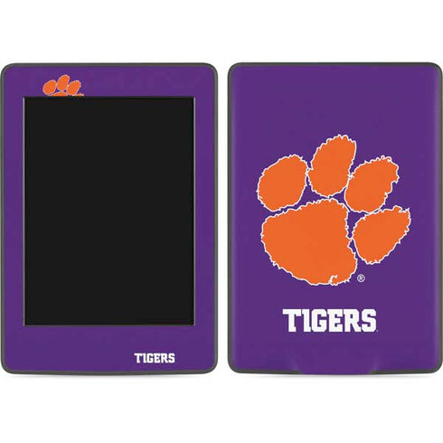 Clemson University Tiger Print Purple Amazon Kindle Skin