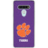 Clemson University Tiger Print Purple LG Stylo 6 Clear Case