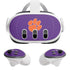 Clemson University Tiger Print Purple Meta Quest 3 Skin