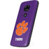 Clemson University Tiger Print Purple Moto E5 Play Skin