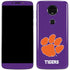 Clemson University Tiger Print Purple Moto E5 Plus Skin