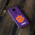 Clemson University Tiger Print Purple Moto E5 Plus Skin