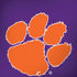 Clemson University Tiger Print Purple Moto G6 Skin