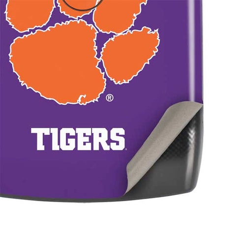 Clemson University Tiger Print Purple Motorola RAZR Skin