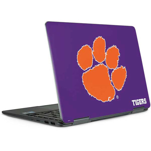Clemson University Tiger Print Purple Notebook 9 Pro 13in (2017) Skin