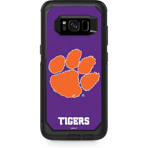 Clemson University Tiger Print Purple Otterbox Commuter Galaxy Skin