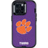 Clemson University Tiger Print Purple Otterbox Defender iPhone Skin