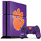 Clemson University Tiger Print Purple PS4 Console and Controller Bundle Skin
