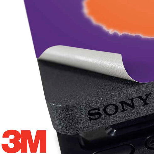 Clemson University Tiger Print Purple PS4 Slim Bundle Skin